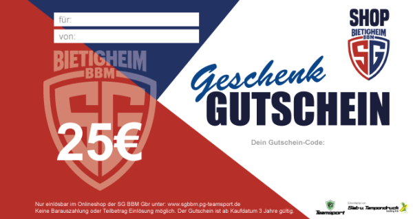 25,00€ Geschenk Gutschein